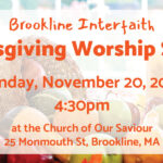 Brookline Community Interfaith Thanksgiving Service